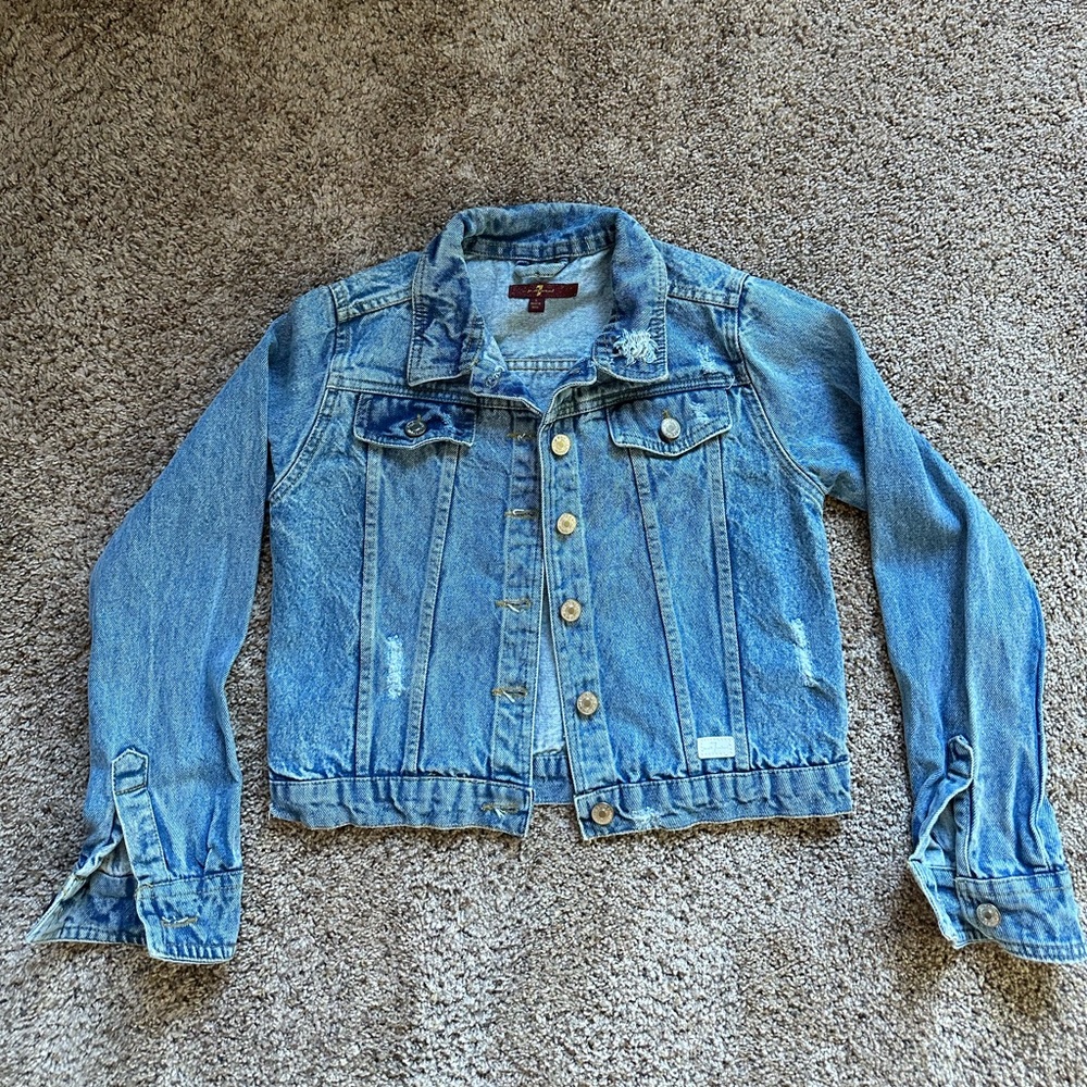7 for all mankind denim kids jackets